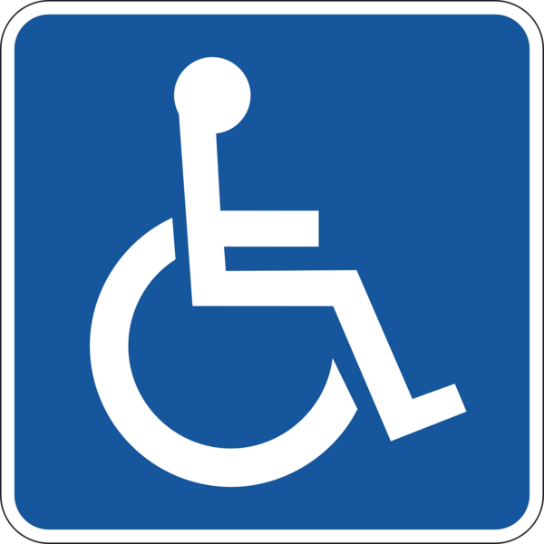 Schild für die Kennzeichnung von Behindertenparkplätzen