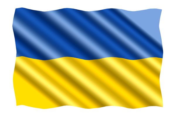 Ukraine Flagge Neu