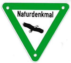 Schild Naturdenkmal