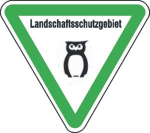 Schild für Landschaftsschutzgebiet