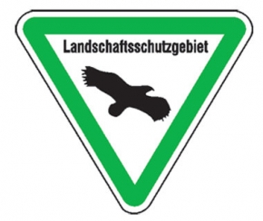 Landschaftsschutzgebiet-Schild